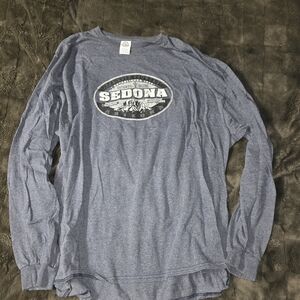 Delta Sedona Long Sleeve Graphic Tee - Heather Navy